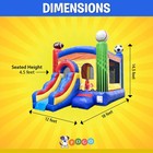 Inflatable Bounce House Commercial With Slide Kids Sports Jumping Castle Blower