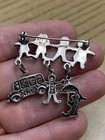 Vintage Sterling Silver 925 Tested Estate Acquired School Themed Brooch Pin