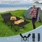 H zt Oversized Folding Camping Cots Heavy Duty Cot 78x32  75 x28  Mattress   Bag