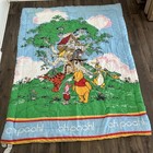 Vtg Disney Classic Winnie The Pooh Full Bed Set 6 Piece Comforter Sheets Valance