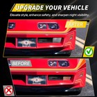 2x Clear Lens Front Bumper Parking Turn Signal Lights For 1975-1979 Corvette C3