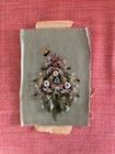 Vtg Paper Quilling Flowers And Butterfly