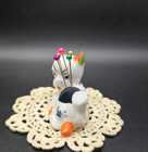 Vintage Ceramic Puppy Pin Cushion Sewing Pin Holder Made In Japan