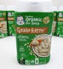 Gerber Organic For Baby Grain   Grow Oatmeal Cereal 8oz Lot Of 7