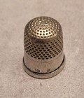 Antique vintage Size 8 10 Sterling Silver Sewing Thimble Trinket Collectible 