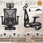 Herman Miller Aeron Chair  alternative  Ergonomic Office Chair Adjustable Lumbar
