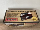 Trademark Poker   Game Room Wooden Card Shuffler  Portable Battery-powered