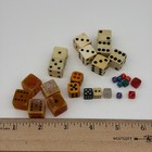  22  Vintage Dice Lot Different Sizes   Material Die Game Throwing Large Small