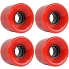 Skateboard Cruiser Wheels 59mm X 43mm 83a 186c Red  Ceramic Bearings