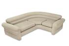 Intex Inflatable Corner Living Room Neutral Sectional Sofa   Lounge Chair Set