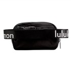 New Everywhere Belt Bag Black white Wordmark Logo Strap 1l