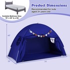 Twin Size Bed Tent W 2 Windows  Flags For Boys   Girls Aged 3  Years Old