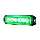 6 High Power Led  competition Series  Slim Strobe Light - Green