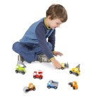 Melissa   Doug Wooden Construction Site Vehicles With Wooden Storage Tray  8    