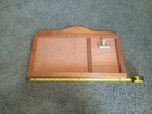 Vintage Wooden Message Board With Old Metal Clip Usa Wall Mount Cork Board Rare 