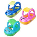 Inflatable Sun Protection Baby Pool Float Toddler Swimming Ring Seat Handle Us