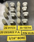 One Stock Drive Products Worm Gear Set 24 Pitch 20 Teeth 3 16    Bore 10 1 Ratio