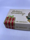 Vintage Brachs Chocolate Candy Box Empty Holiday Greetings Christmas Tree 11 