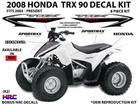 2008 Honda Trx90 Sportrax Decal  Sticker Oem Kit Plastic 90 Ex Mark Quad