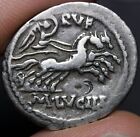 Roma Head Denarius Ancient Roman Republic Silver Coin 101bc Lucilius Rufus