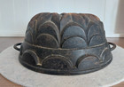 Cast Iron Baking Pan Mold Bundt Cake Triple Crown Antique Rare