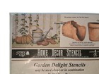 Vintage Stencil Ease Garden Delight Stencils D-404 Clay Pots Home Decor 1994