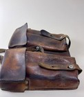 Swiss Army Mp43 44 Leather Magazine Pouches 1948 Dated Original Military Field