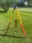 Vintage K e  keuffel   Essex  Wooden Surveyors  Tripod