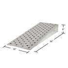 Aluminum Shipping Container Ramp Wedge - 36  L X 16  W