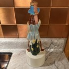 Flower Child Decanter Royal Enfield Bourbon Liquor Empty Ceramic 1968 13  Hippie