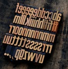 Letterpress Printing Blocks Type Vintage Printer Letter Typography Antique Old  