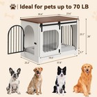 39 4  Dog Crate Furniture  Dog Kennel For Dogs Up To 70 Lb w  Bed Mat end Table