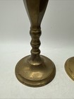 Vintage Set Of 2 Large Solid Brass Candlesticks 11 