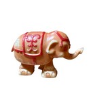 60   s Vintage Marx Celluloid Ramp Walker Toy  Circus Elephant  Red  Brown