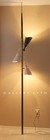 Sweet  Vtg Mid Century Modern Atomic Tension Pole Lamp  Cadillac Pink Black Mcm