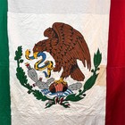 Vintage Mexico National Flag Cotton Buntig Dpsc Military Contract 6x9 - Est 1981
