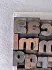 Vtg Antique Lot Of 52 Letterpress Letters Wood Type Printers Block 1    Patina