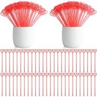 200 Pcs 9  Floral Pick Card Holders - Red Heart Clips For Weddings  Parties   Ev
