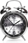 Super Loud Alarm Clock For Heavy Sleepers Adults twin Bell Retro 4 Inch Silent N
