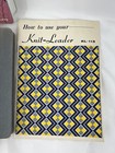 Lot Knitting Books - Knit-leader Instruction Book   Knitking Hints   Answer Book
