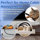 Set Of 3 Sizes 10ft Braided Wire Loom Black Split-sleeve Heat Resistant Cover