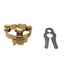 24k Gold Plated Sax Ligature For Alto Tenor Sax Clarinet Ebonite Mouthpiece