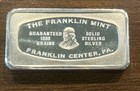 1970 Franklin Mint 1000 Grain Sterling Bar     Bankmarked The Cheshire Nat  Bank