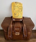 Vtg 80s Coast Brand Slr-1400 Camera Case Leather Hard-shell Travel Bag Usa