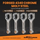 Forged H-beam Connecting Rods For Acura Integra Rs Ls Gs 1 8l B18 B18a1 B18b1