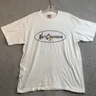 Vintage Netcruiser T-shirt Samurai Playing Tennis Single Stitch Netcom 90s Sz L