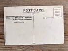 Vintage Postcard Illinois Traction Interurban Rail Railroad Train Railway Tracks