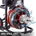 Commercial 100ft 1 2   Sewer Snake Drain Auger Cleaner Cleaning Machine Plumbing