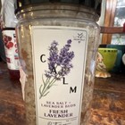 Aroma Belle Calm Bath Salts Sea Salt   Lavender Buds  Fresh Lavender Scent 32 Oz
