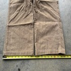 Vintage 70s 80s Wide Leg Tan Corduroy Trouser Pants 34  Waist Scovill Zipper